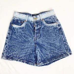 Celebrity Pink Acid Wash High Waist Shorts